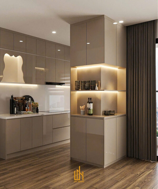 Tủ bếp hiện đại chữ I TBCI-002